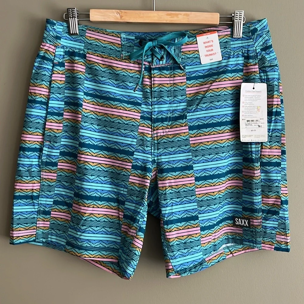 Saxx Betawave 2N1 Swim Boardshort 7" with liner size 32 - Picture 5 of 8